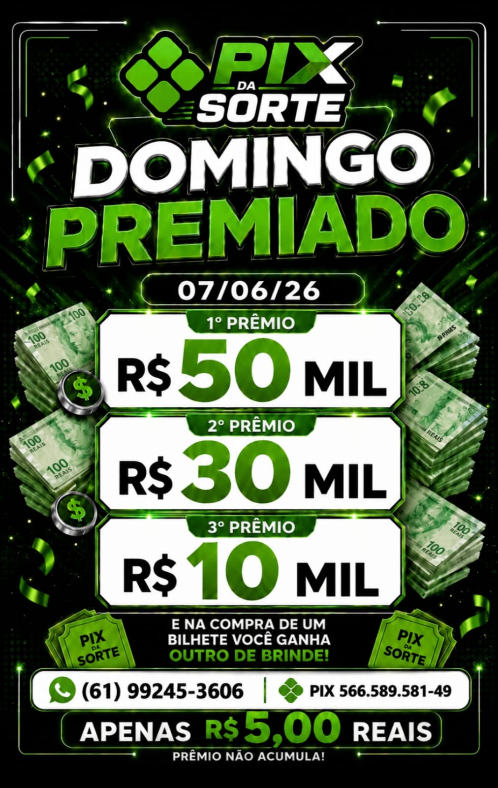 Pix da Sorte - Domingo Premiado